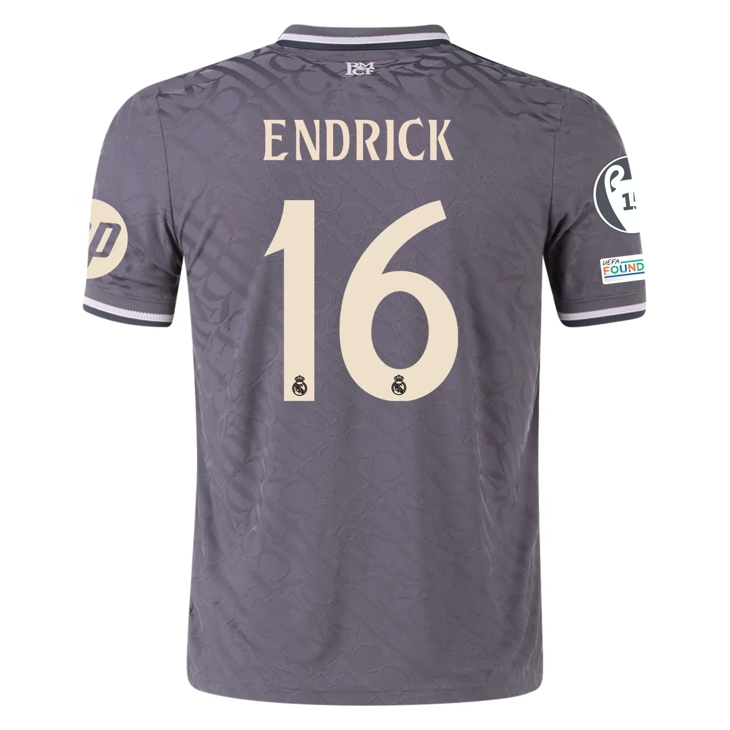 Real Madrid Endrick 16 Third Jersey 2024/2025 With Champions League + Club World Cup Patches (Player version)