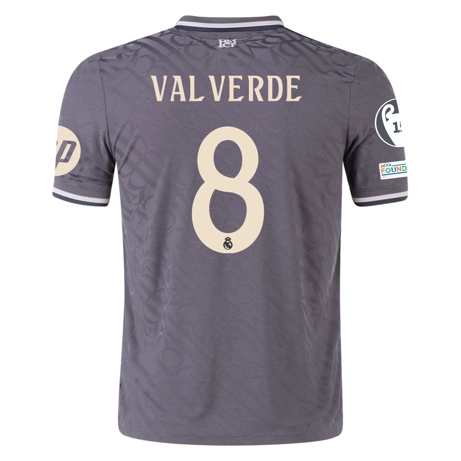 Real Madrid Valverde 8 Third Jersey 2024/2025 With Champions League + Club World Cup Patches (Player version)