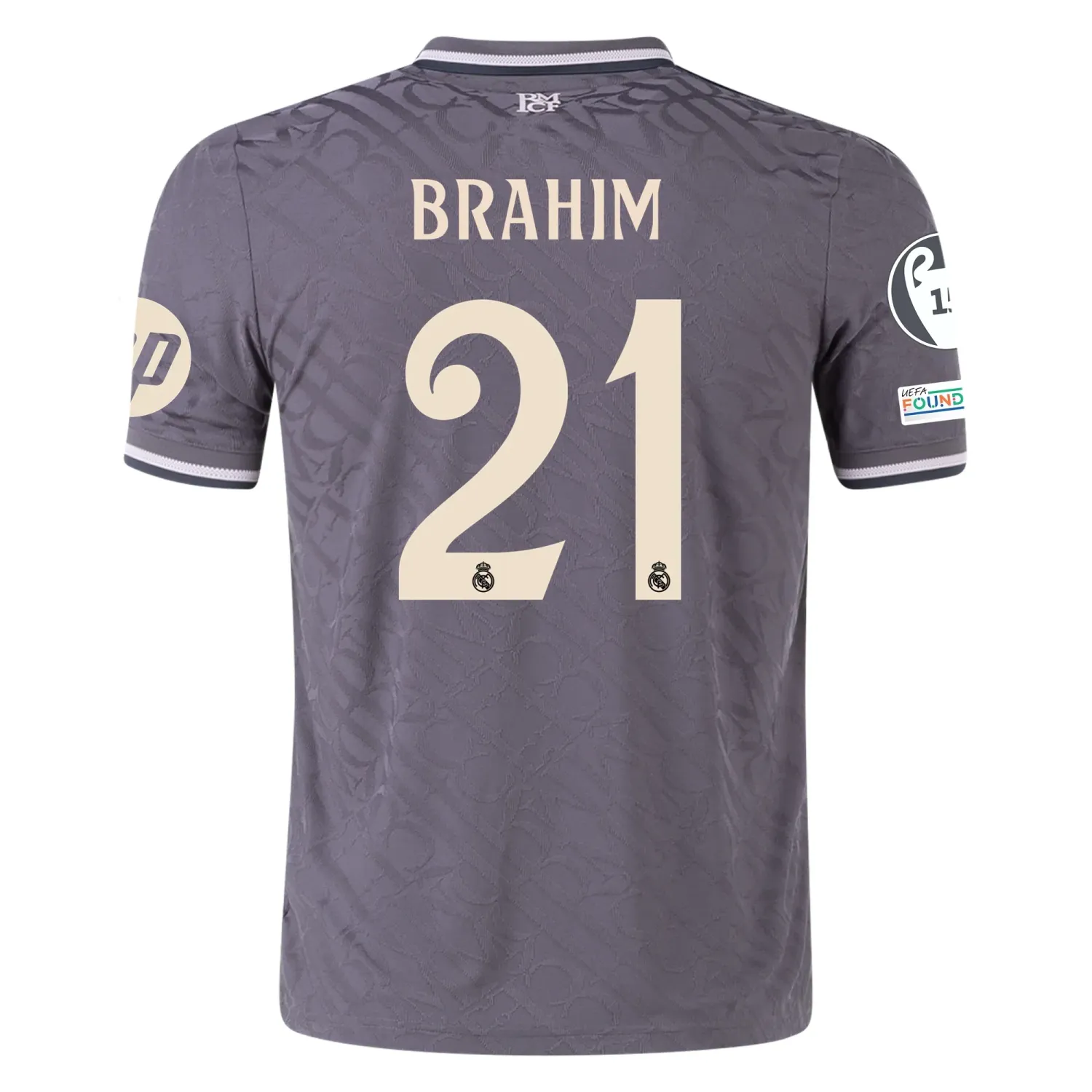 Real Madrid Brahim 21 Third Jersey 2024/2025 With Champions League + Club World Cup Patches (Player version)