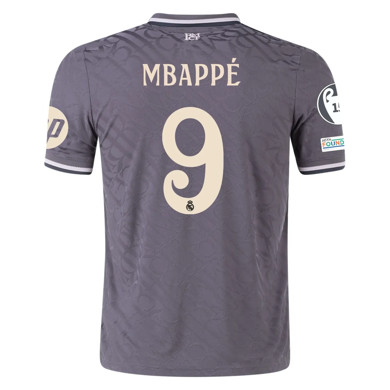 Real Madrid Mbappe 9 Third Jersey 2024/2025 With Champions League + Club World Cup Patches (Player version)