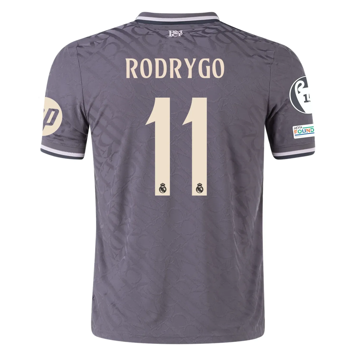 Real Madrid Rodrygo 11 Third Jersey 2024/2025 With Champions League + Club World Cup Patches (Player version)