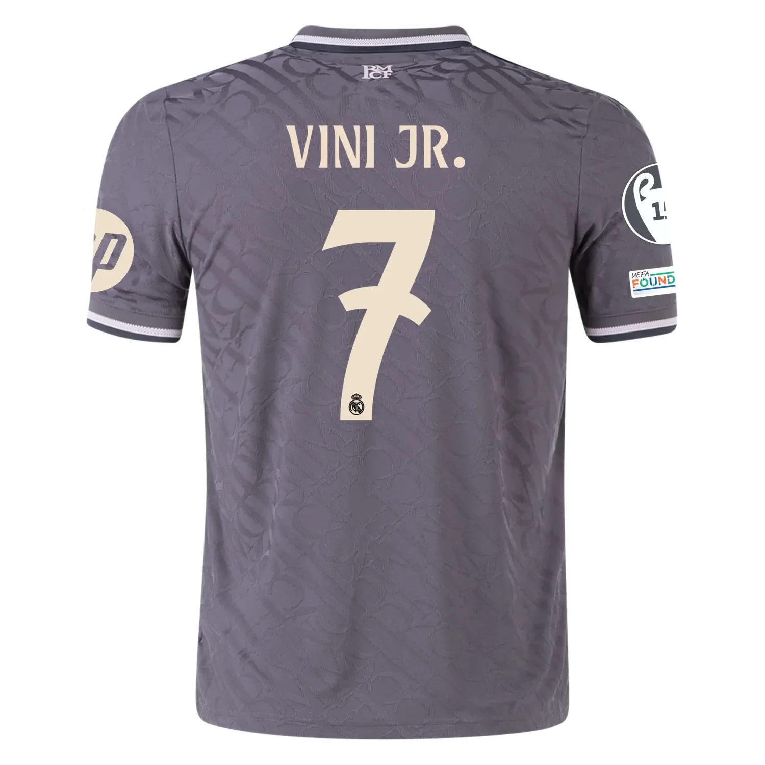 Real Madrid Vini Jr. 7 Third Jersey 2024/2025 With Champions League + Club World Cup Patches (Player version)