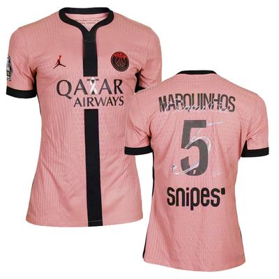 24-25 PSG Third Jersey With Central Cee Print Marquinhos #5 (Player Version)