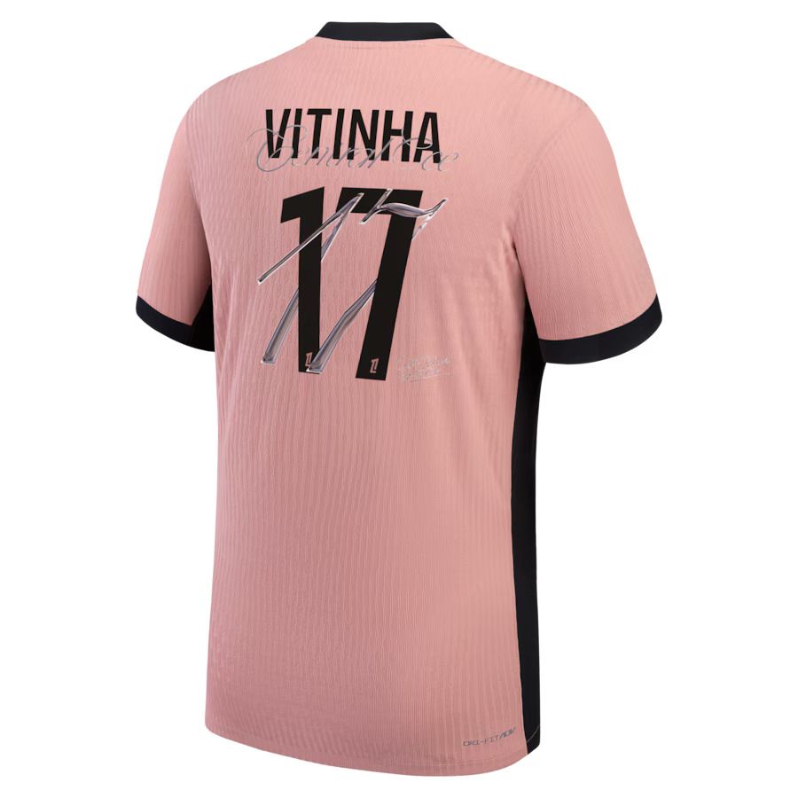 PSG Third Jersey With Central Cee Print Vitinha #17 (Player Version)