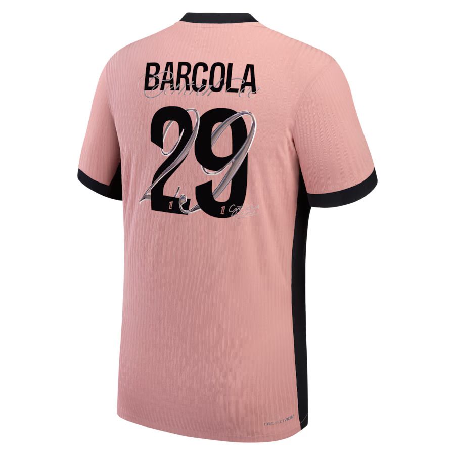 PSG Third Jersey With Central Cee Print Barcola #29 (Player Version)