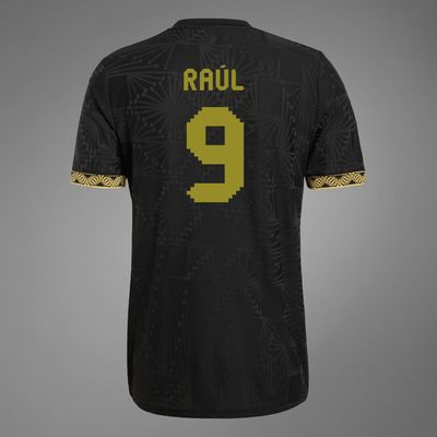 Mexico Raúl 9 Special Edition Black Gold Cup Third Jersey 2025 (Player Version)