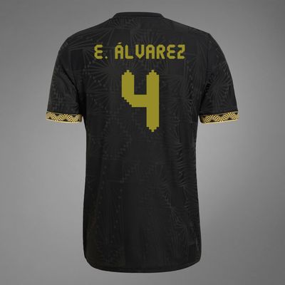 Mexico E. Álvarez 4 Special Edition Black Gold Cup Third Jersey 2025 (Player Version)