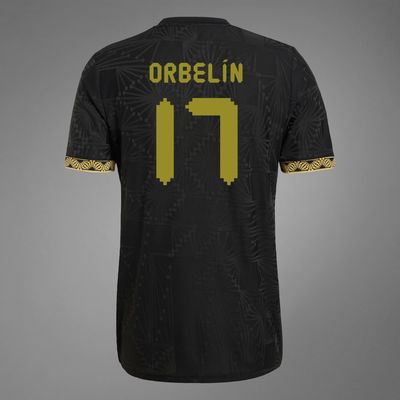 Mexico Orbelín 17 Special Edition Black Gold Cup Third Jersey 2025 (Player Version)