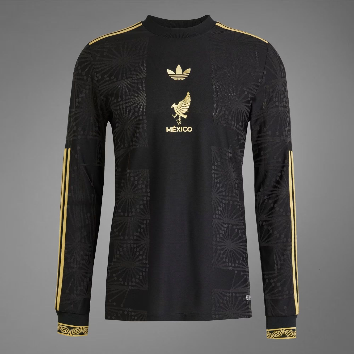Mexico Special Edition Black Gold Cup Third Long Sleeve Jersey 2025 (Player Version)