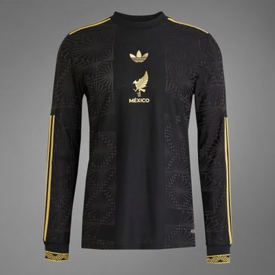 Mexico Special Edition Black Gold Cup Third Long Sleeve Jersey 2025 (Player Version)