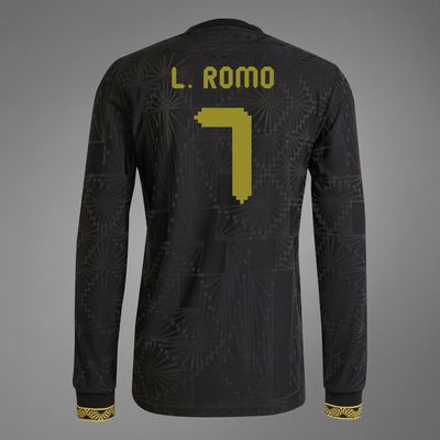 Mexico L. Romo #7 Special Edition Black Gold Cup Jersey 2025 (Player Version)