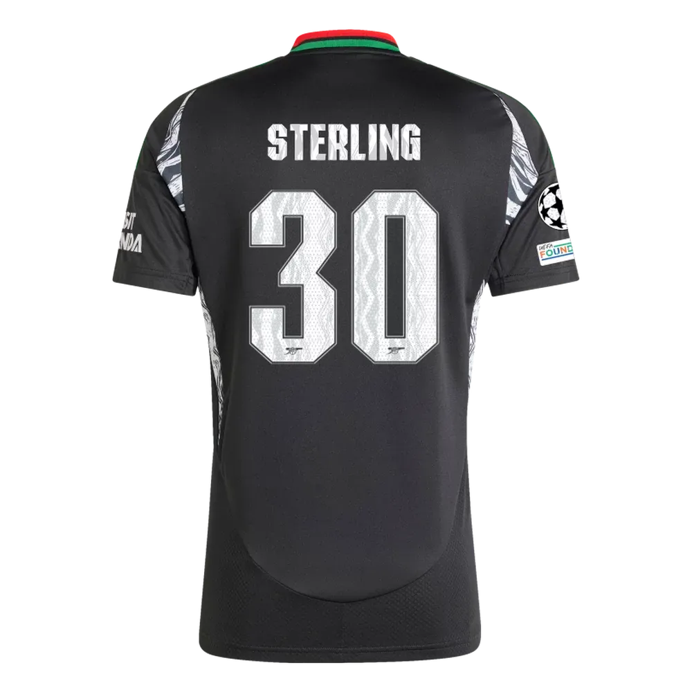 Arsenal Away Sterling 30 Jersey 2024/2025 With Champions League Patches