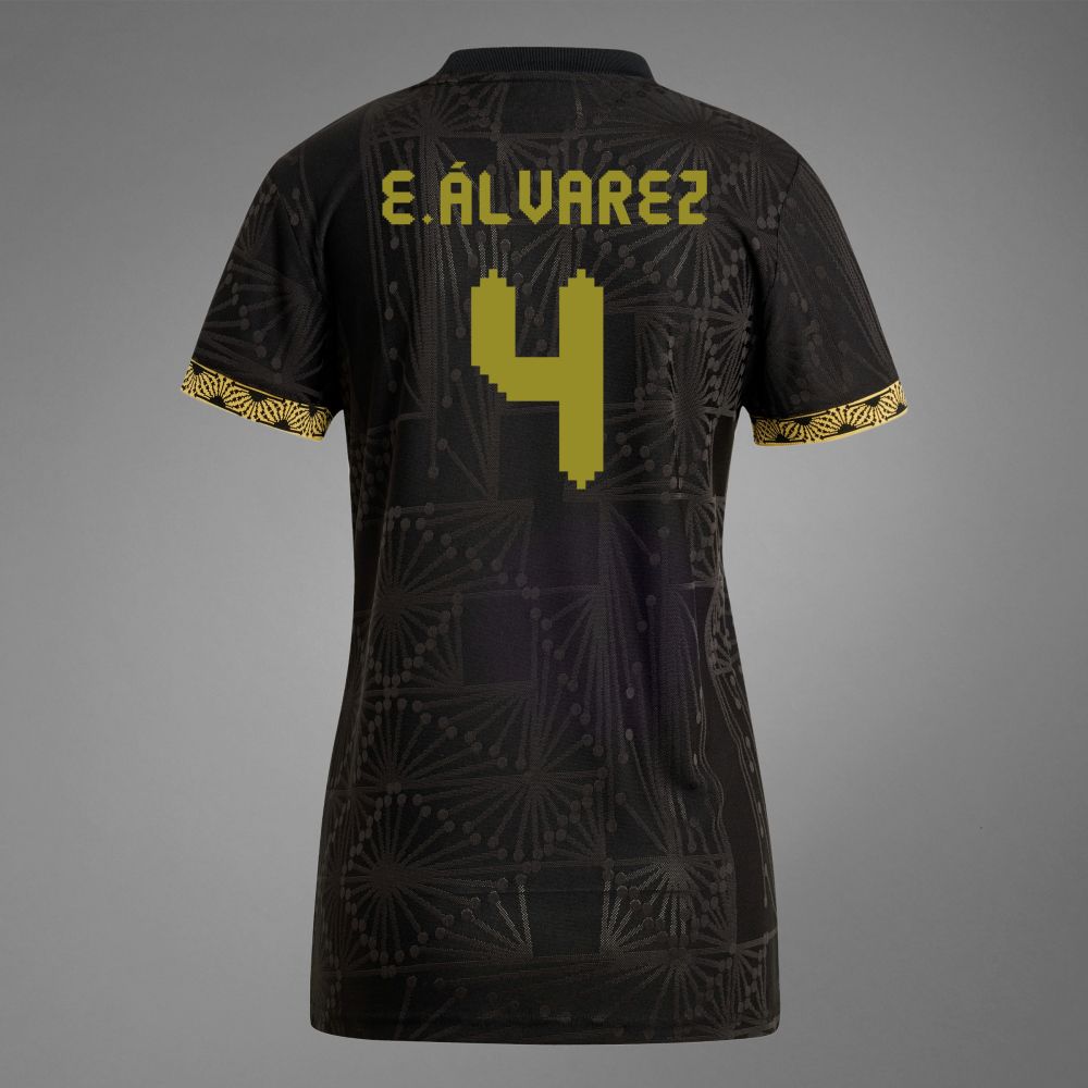 Mexico E. Álvarez 4 Special Edition Black Gold Cup Third Jersey 2025 (Player Version)