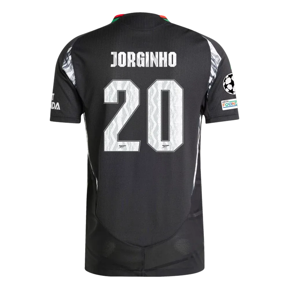 Arsenal Jorginho 20 Away Jersey 2024/2025 With Champions League Patches (Player Version)