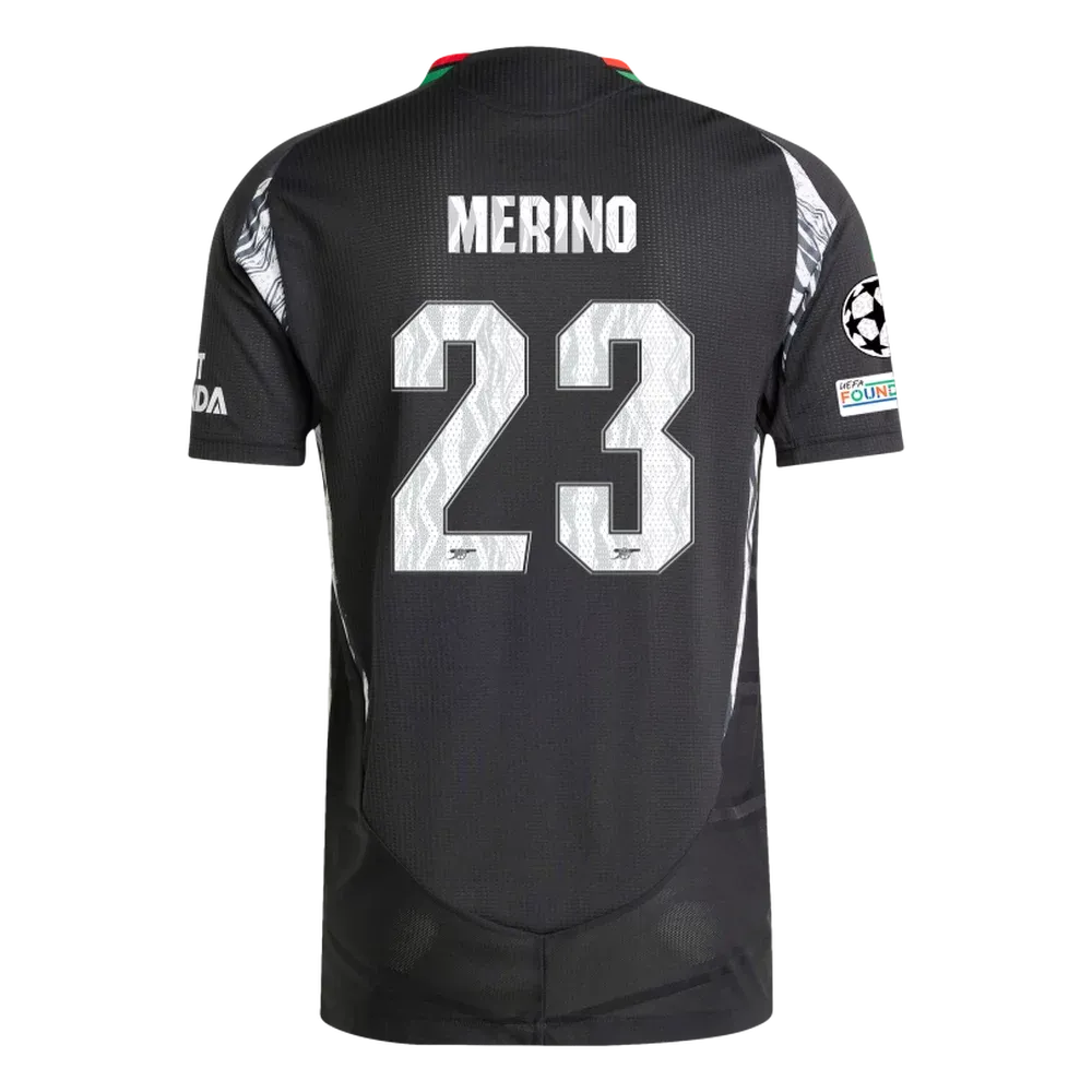Arsenal Merino 23 Away Jersey 2024/2025 With Champions League Patches (Player Version)