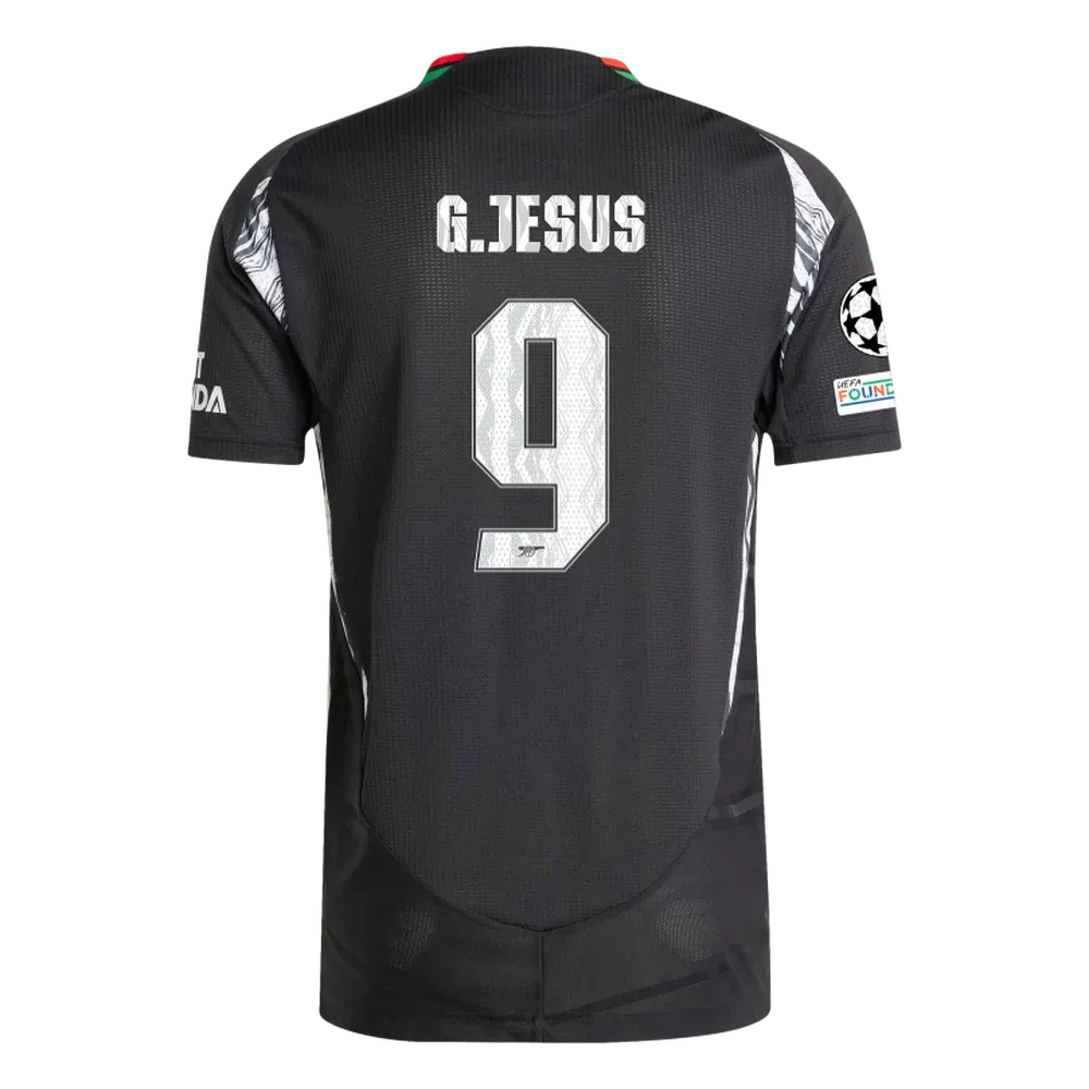 Arsenal G.Jesus 9 Away Jersey 2024/2025 With Champions League Patches (Player Version)