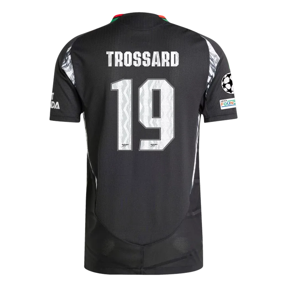 Arsenal Trossard 19 Away Jersey 2024/2025 With Champions League Patches (Player Version)