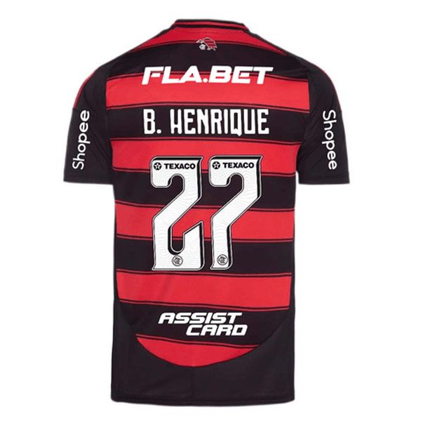 25-26 Flamengo Home B. HENRIQUE 27 Full Sponsor (Player Version)