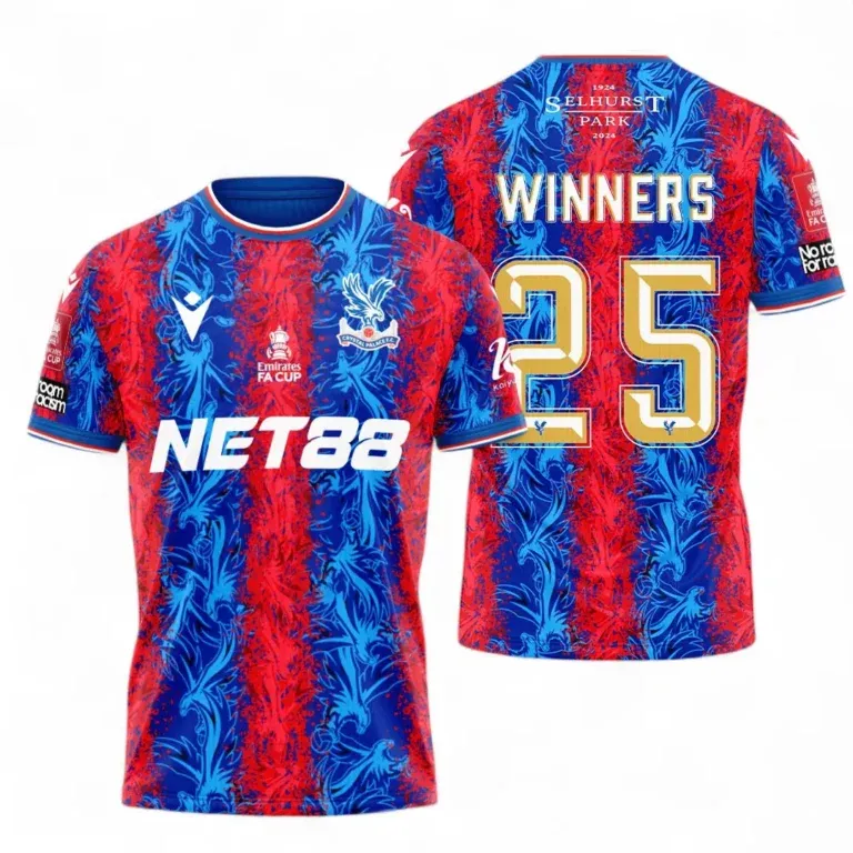 Crystal Palace Home FA Cup Winners #25 Final&#39;s Jersey 2024/2025