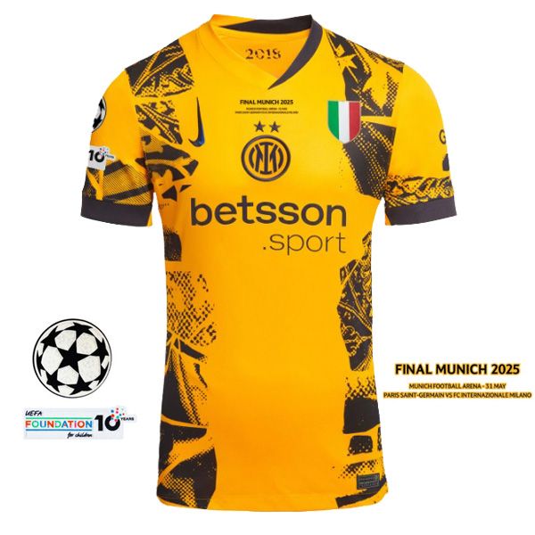 24-25 Inter Milan Third UCL Final Jersey (Player Version）