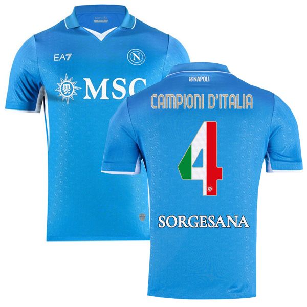 24-25 Napoli Home Jersey Campioni d Italia 4 Jersey