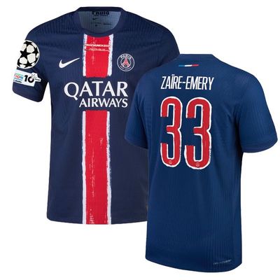 24-25 PSG Home Zaïre-Emery 33 UCL Final Jersey (Player Version)