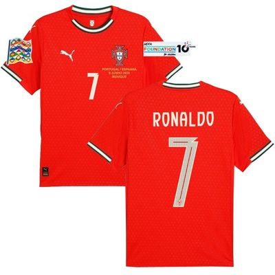 2025 Portugal Home UEFA National League Final Jersey Ronaldo 7