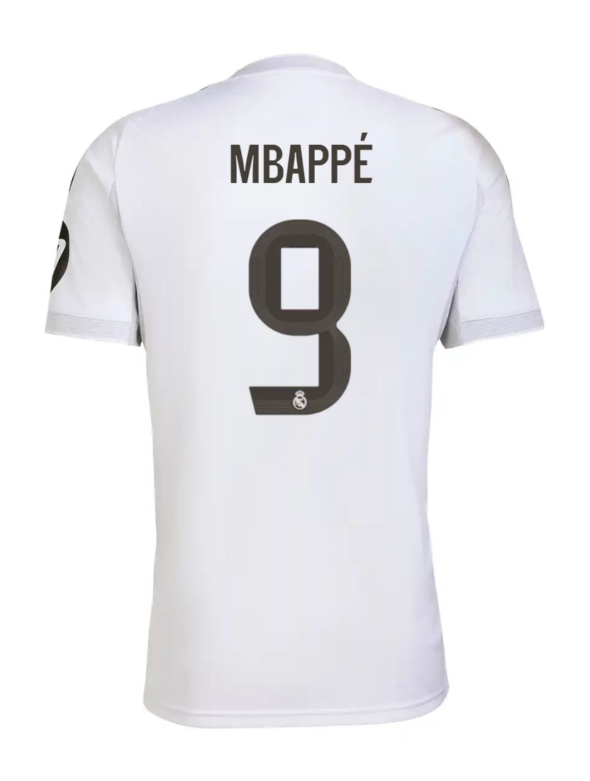 25-26 Real Madrid Home Mbappé 9 Jersey