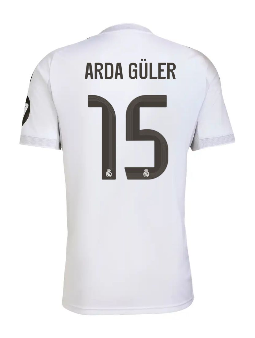 25-26 Real Madrid Home Arda Güler 15 Jersey