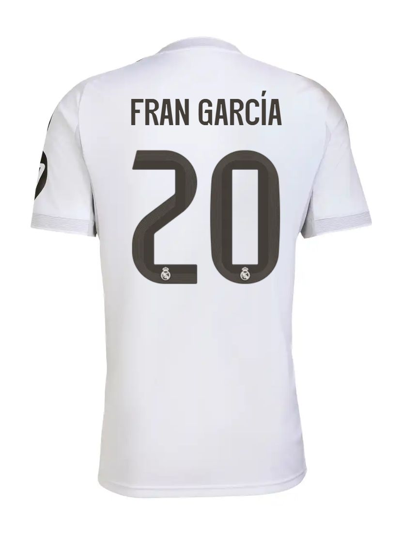 25-26 Real Madrid Home Fran García 20 Jersey