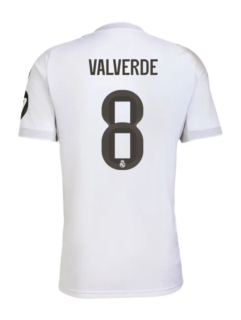 25-26 Real Madrid Home Valverde 8 Jersey