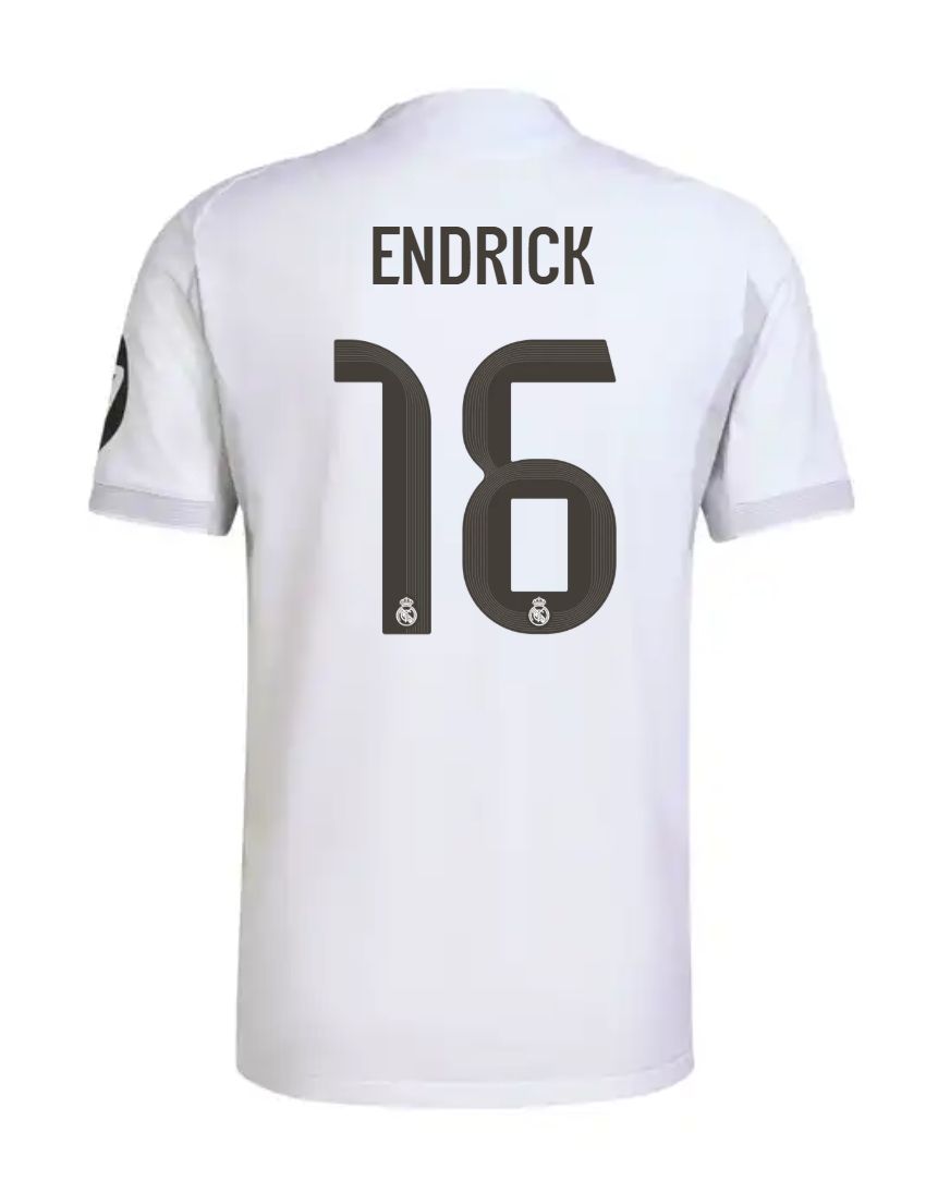 25-26 Real Madrid Home Endrick 16 Jersey (Player Version)