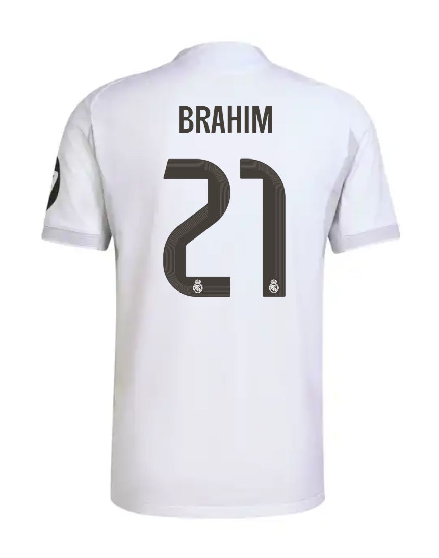 25-26 Real Madrid Home Brahim 21 Jersey (Player Version)