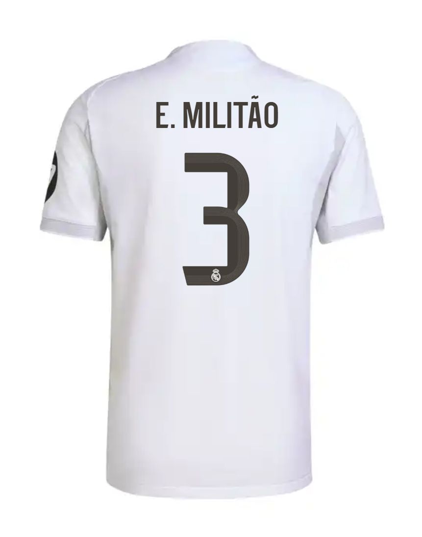 25-26 Real Madrid Home E. Militão 3 Jersey (Player Version)