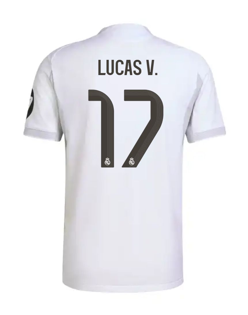 25-26 Real Madrid Home Lucas V. 17 Jersey (Player Version)