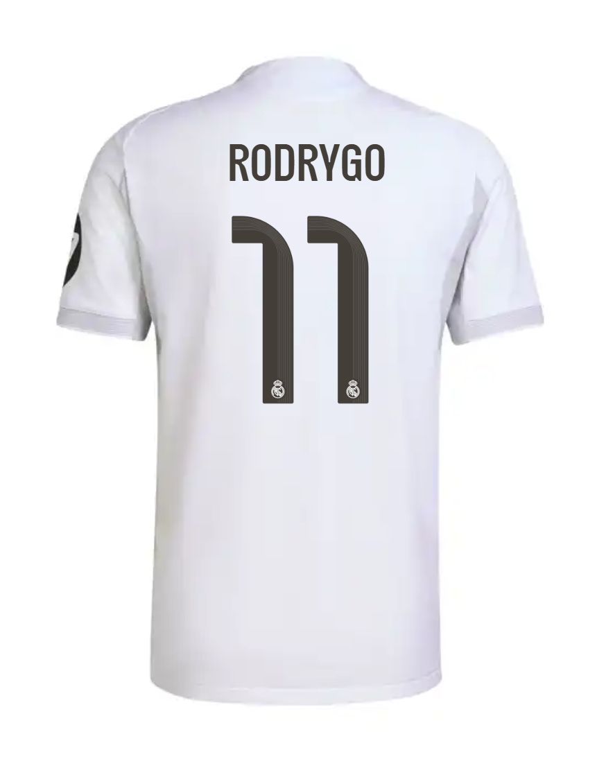 25-26 Real Madrid Home Rodrygo 11 Jersey (Player Version)