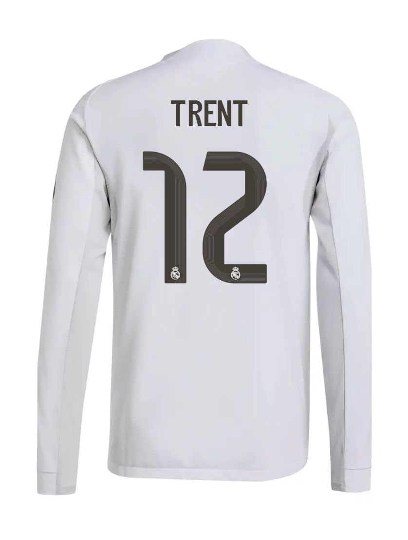 25-26 Real Madrid Home Long Sleeve Trent 12 Jersey (Player Version)