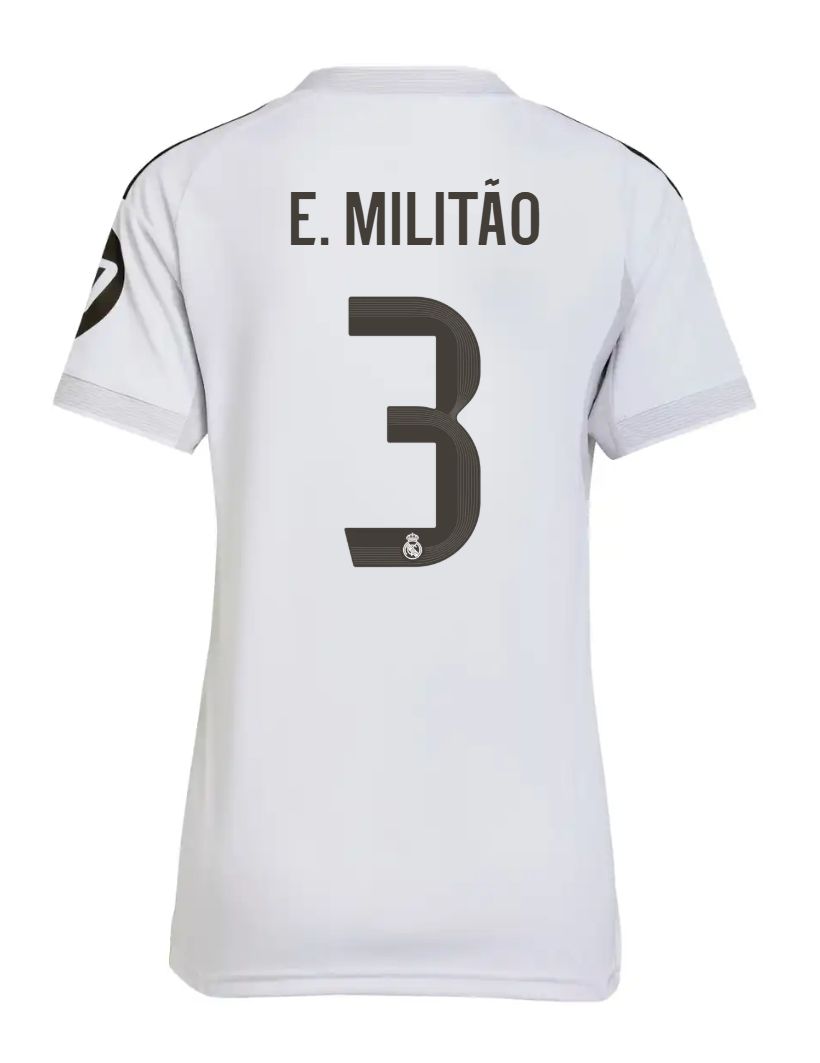 25-26 Real Madrid Home Women E. Militão 3 Jersey