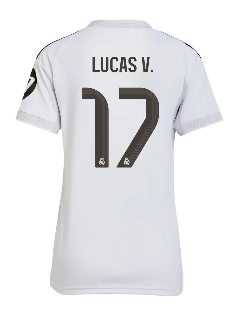 25-26 Real Madrid Home Women Lucas V. 17 Jersey