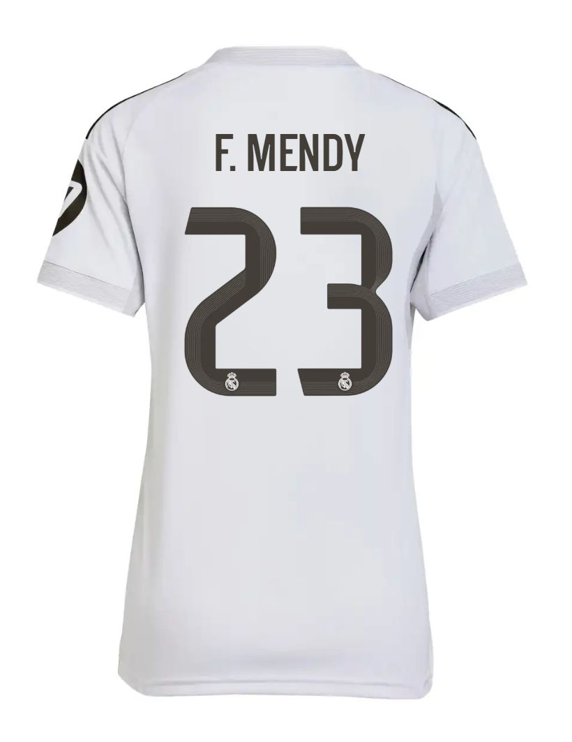 25-26 Real Madrid Home Women F. Mendy 23 Jersey