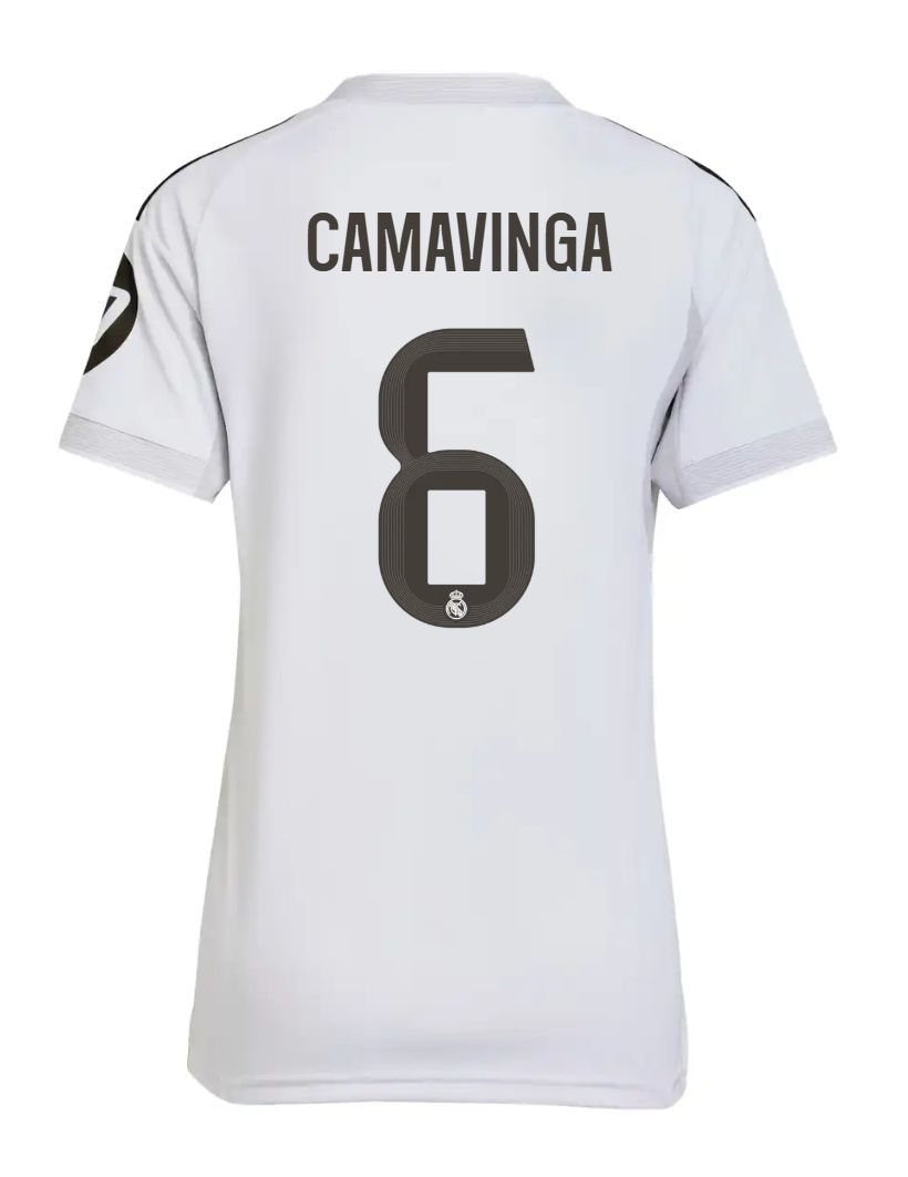 25-26 Real Madrid Home Women Camavinga 6 Jersey