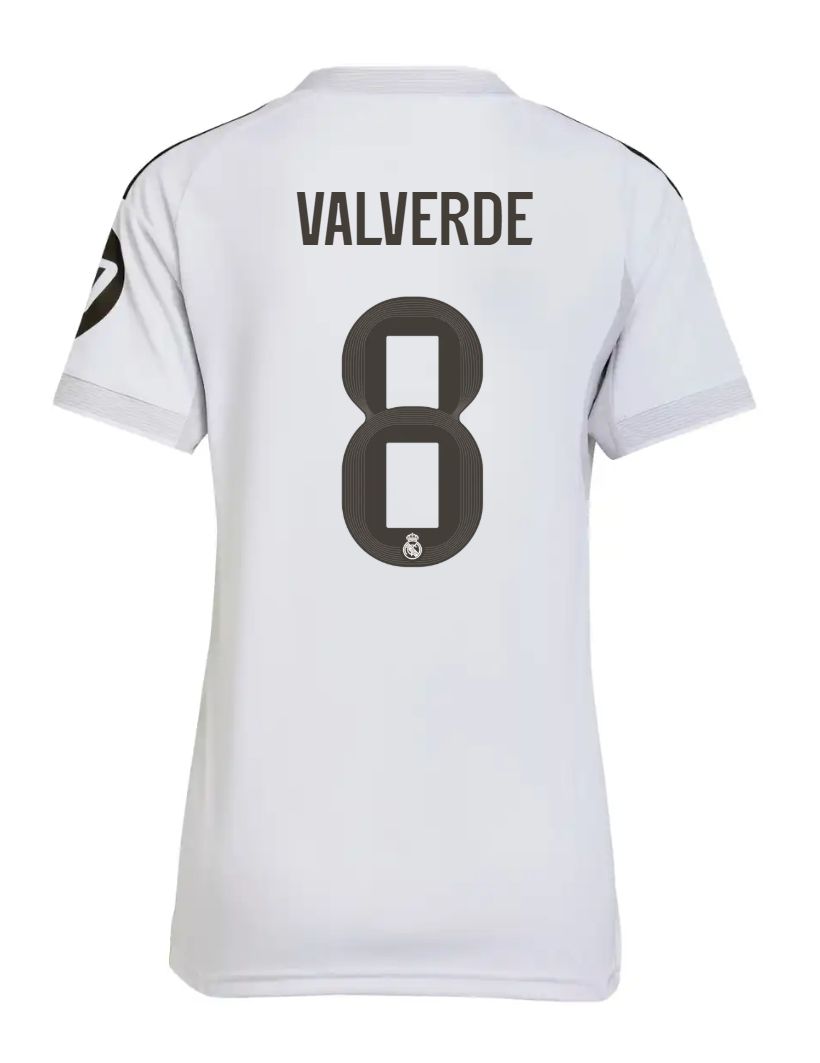 25-26 Real Madrid Home Women Valverde 8 Jersey