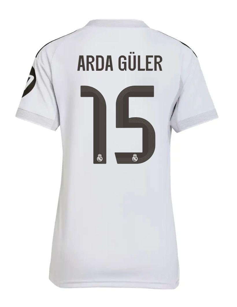 25-26 Real Madrid Home Women Arda Güler 15 Jersey