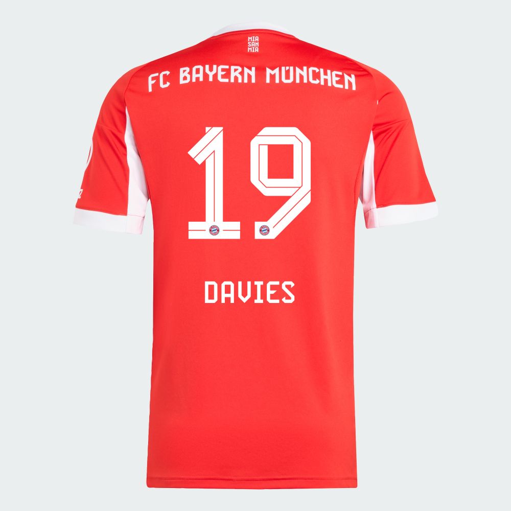 25-26 Bayern Munich FC Home Davies 19 Jersey