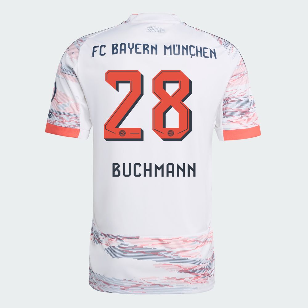 25-26 Bayern Munich FC Away Buchmann 28 Jersey