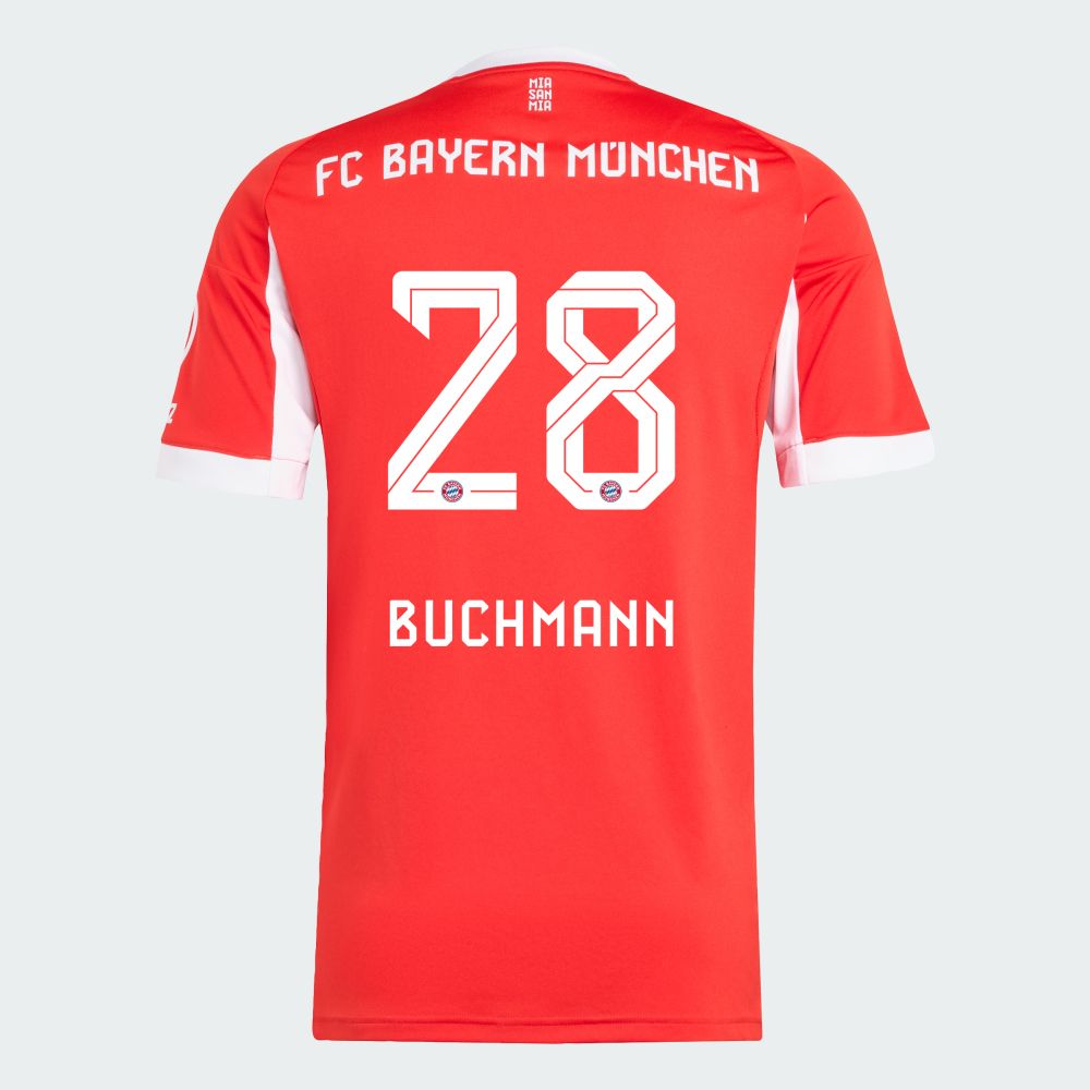 25-26 Bayern Munich FC Home Buchmann 28 Jersey