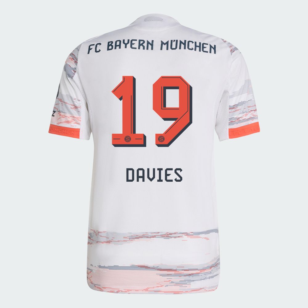 25-26 Bayern Munich FC Away Davies 19 Jersey (Player Version)