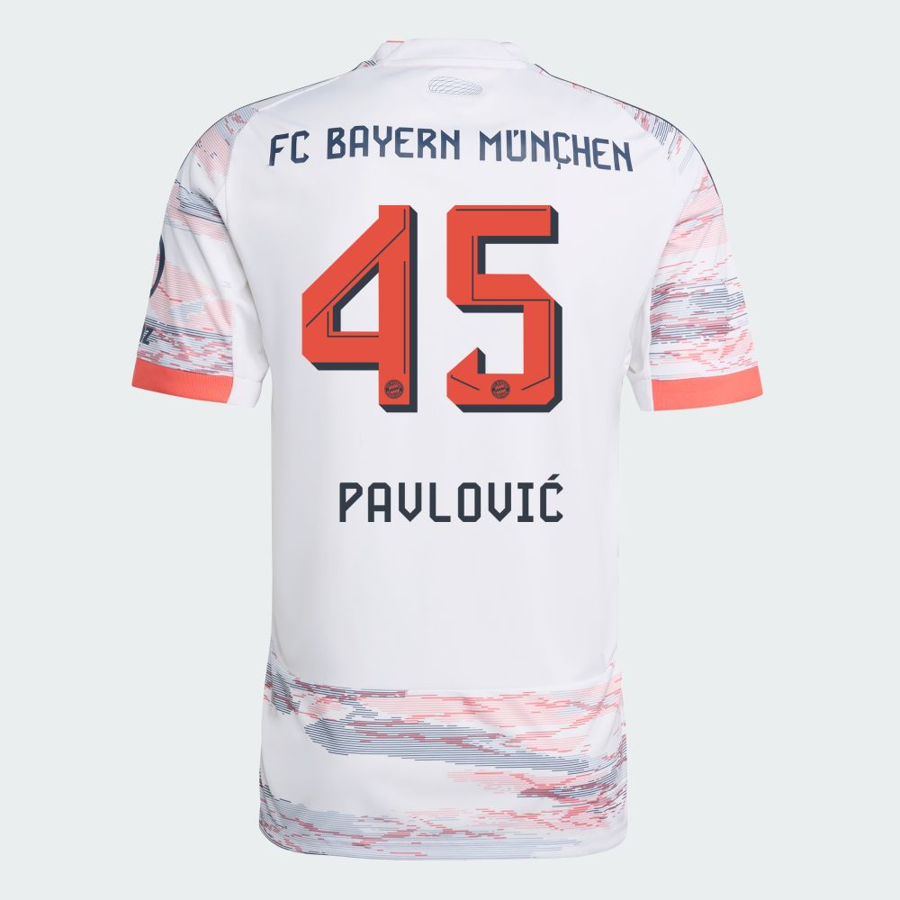 25-26 Bayern Munich FC Away Pavlović 45 Jersey