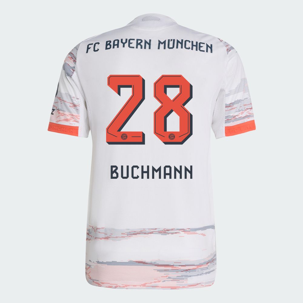 25-26 Bayern Munich FC Away Buchmann 28 Jersey (Player Version)