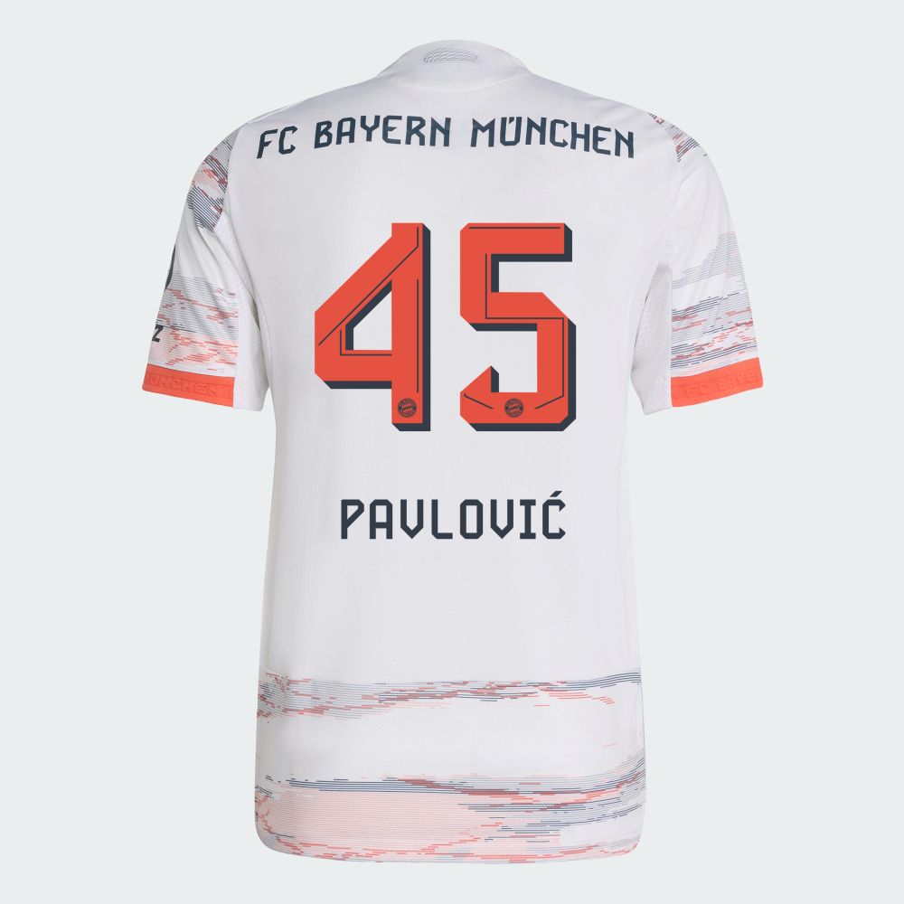 25-26 Bayern Munich FC Away Pavlović 45 Jersey (Player Version)